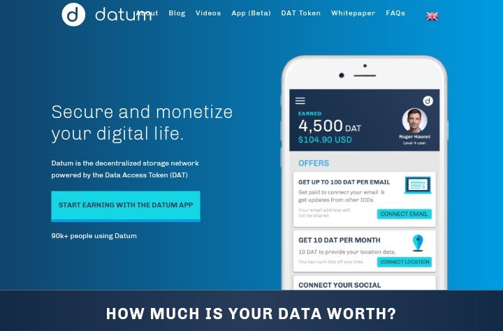 Datum DAT token Review- Monetize with Blockchain Data storage